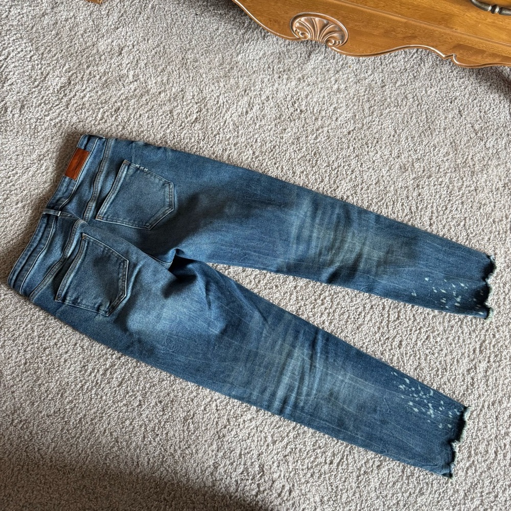 Scotch & Soda Women's The Keeper Slim Fit Patched Distressed Crop Jeans 28/32 - Picture 8 of 14